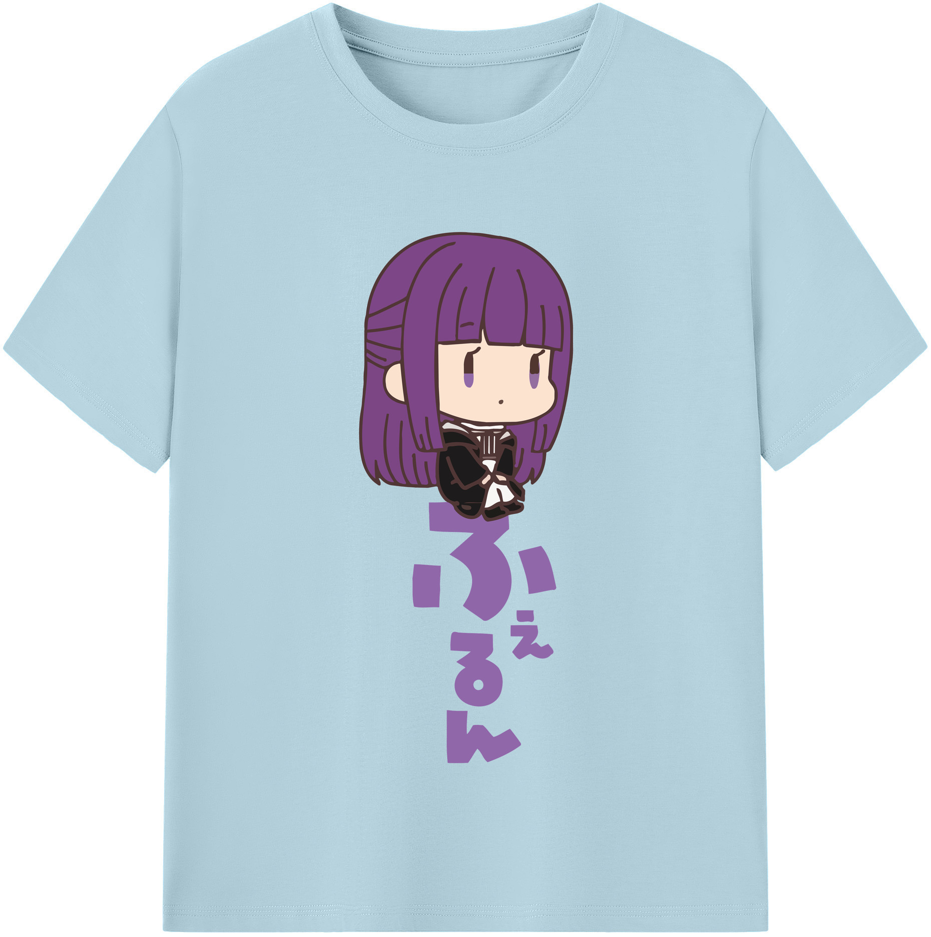 （画像用） 葬送のフリーレン Frieren 綿100％半袖Tシャツ（フロントプリント）
